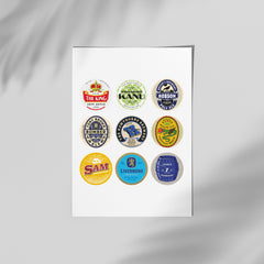 West Brom Beer Mat Art