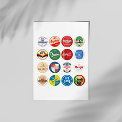 Woman's EURO 2022 Football Beer Mat Art