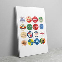 Woman's EURO 2022 Football Beer Mat Art