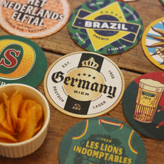 World Cup 2022 Football Beer Mats