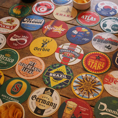 World Cup 2022 Football Beer Mats