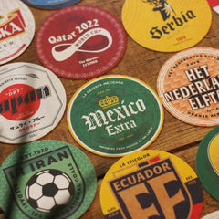 World Cup 2022 Football Beer Mats