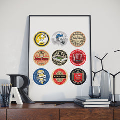 Fulham Beer Mat Art