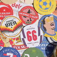 Euro 2021 Football Beer Mats