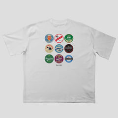 Leicester Beer Mats Oversized T-Shirt