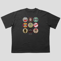 Nottingham Forest Beer Mats Oversized T-Shirt