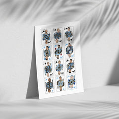 Man City Playing Cards Artwork