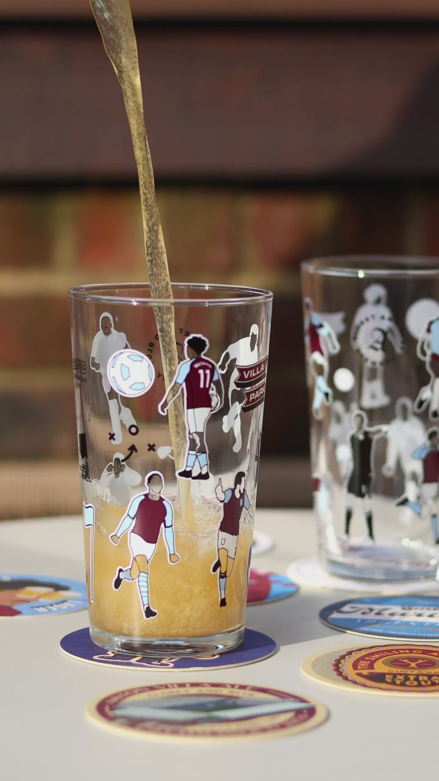 Aston Villa Pint Glass