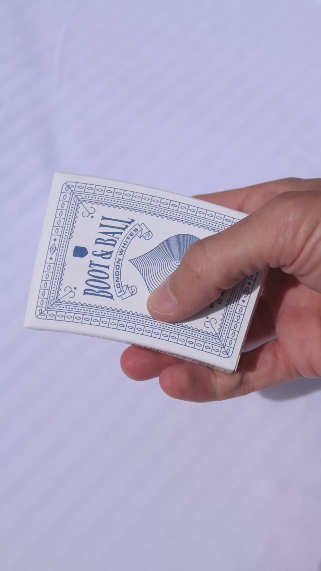 North London Whites Playing Cards
