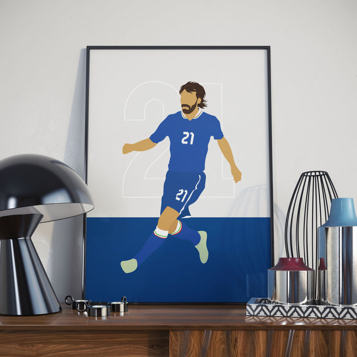 Pirlo Number 21 Italy Design Essential T-Shirt for Sale by