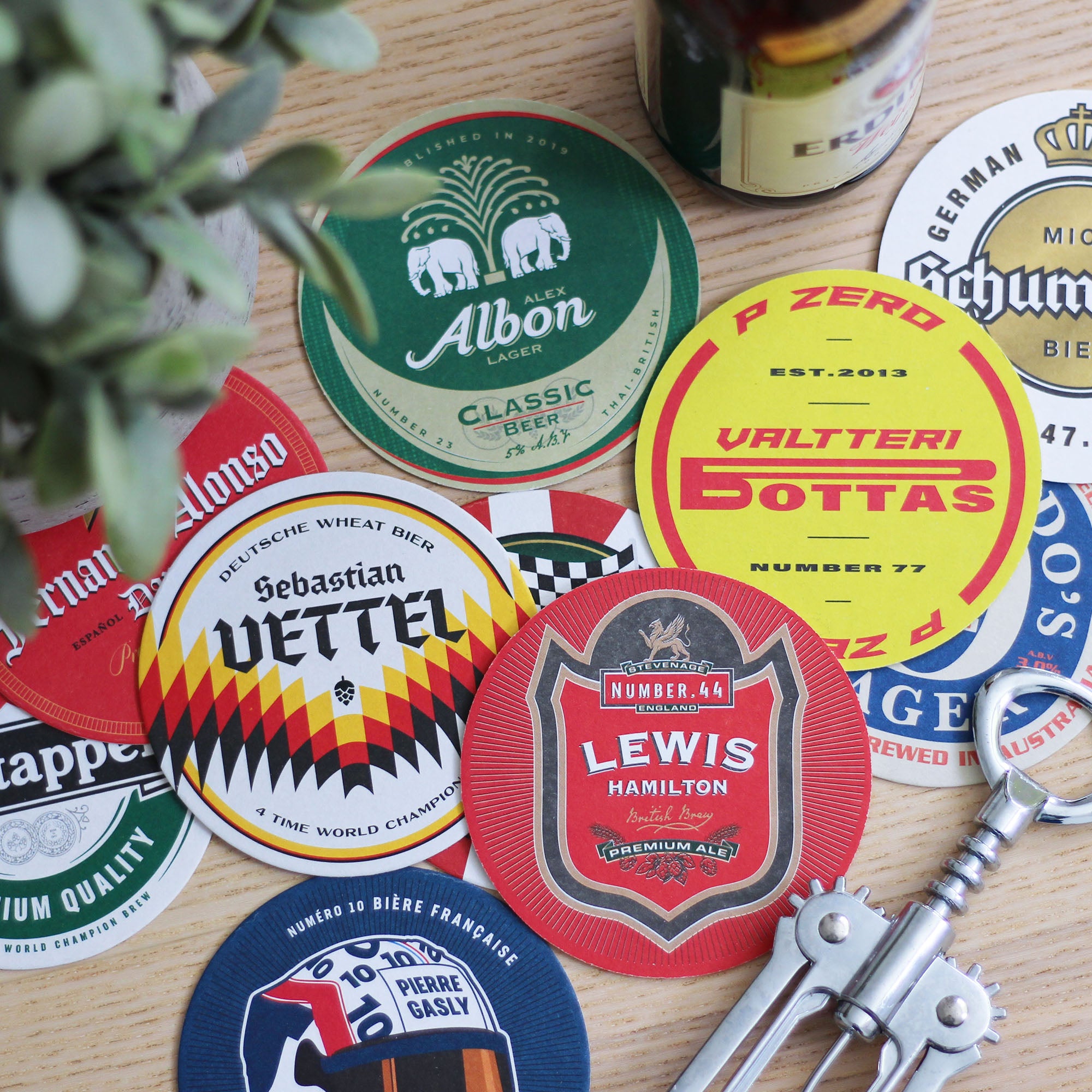 Formula 1 Beer Mats 2022 Boot and Ball